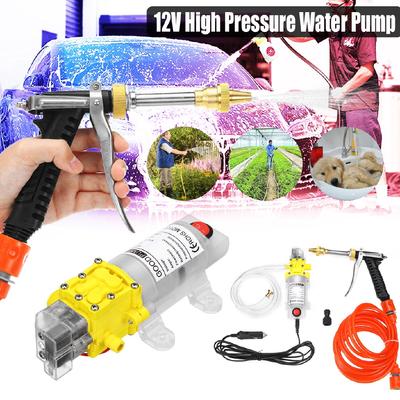 High Pressure Car Electric Washer Wash Pump Set 12V 120W Portable Auto Washing Machine Kit with Car Cigarette Lighter