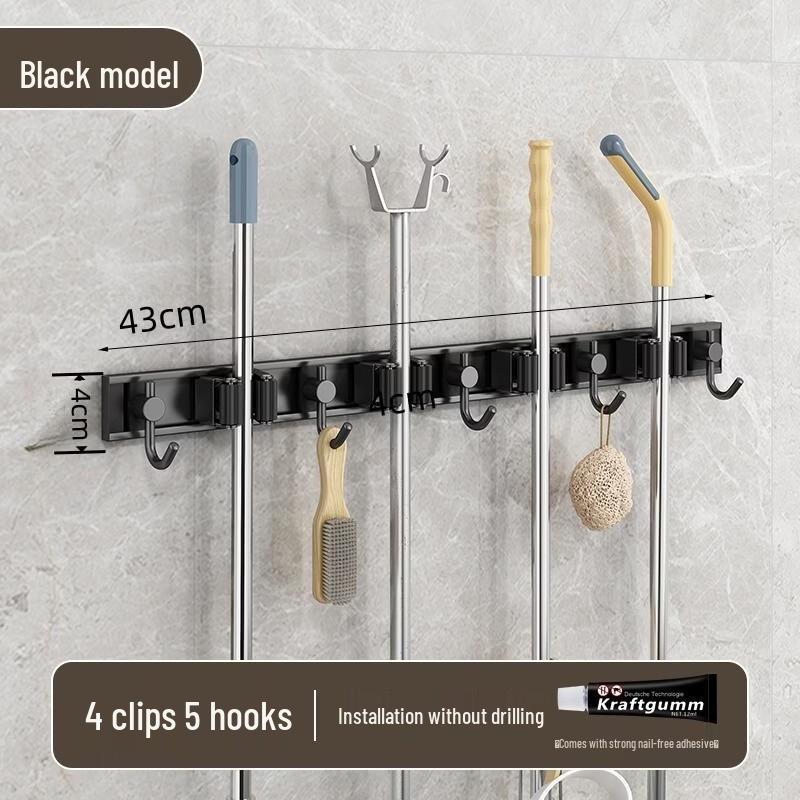 

YIXI Wall-Mounted Mop and Broom Holder