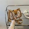 Modern Pu Pearl Chain Crossbody Bag With Magnetic Closure For Daily Casual Use