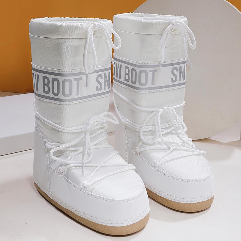 Dámské polstrované vlněné zimní teplé sněhule ve velkých velikostech, nepromokavé kotníkové boty, protiskluzové trekové horolezecké sportovní bavlněné boty