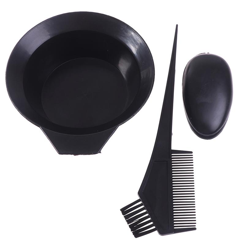 8Pcs Hair Color Dye Bowl Comb Brushes Gloves Hat Tool Kit Dye Bowl Comb Brush