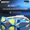 High-Definition Waterproof Anti-Fog Unisex Racing Swim Goggles for Adults