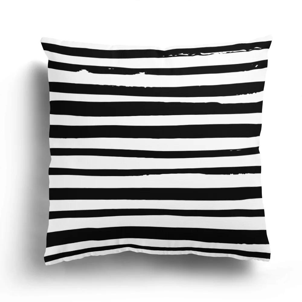Modern home living room decoration pillowcase sofa cover x cushion cover x Nordic x autumn black white simple