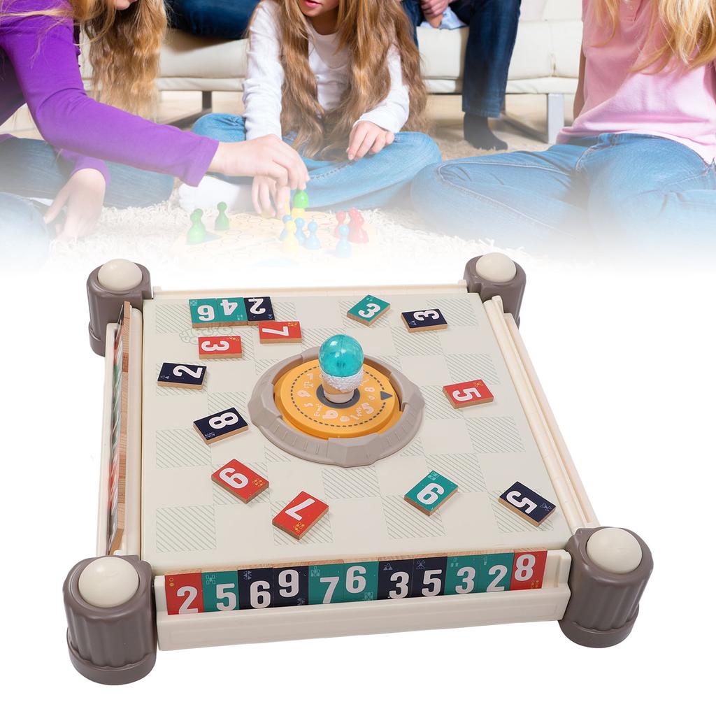 Cube Board Game Set Multiple Modes Portable Rummy Tiles Travel Game Set for Home