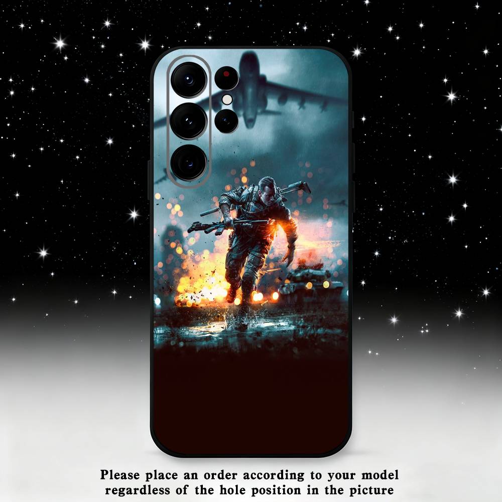 Battlefield 61 Phone Case For Samsung S25,S24 Ultra,S20,S30 plus,S22 plus,S23,S30 Ultra 5G Silicone Black Shell