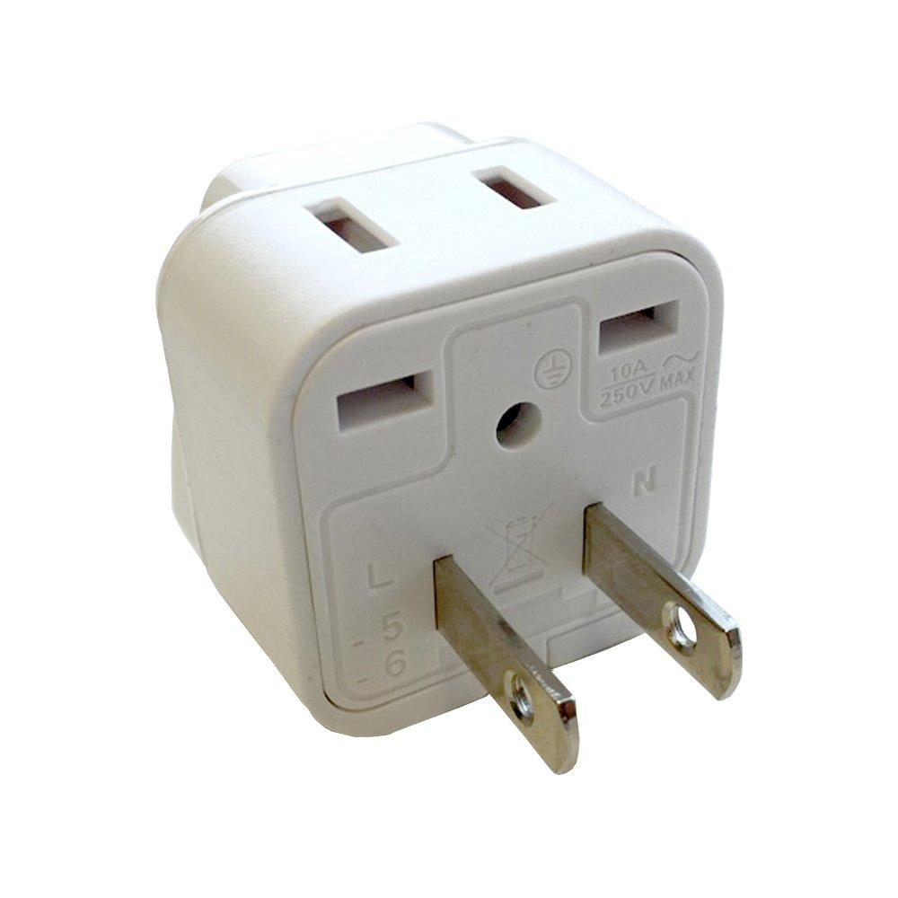 

Kashimura international adapter Type A NTI-106, 2-port plug, білий