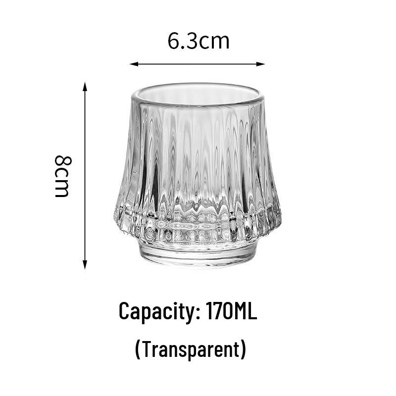 Fuji Mountain Inspired Glass Beer Cups, 200ml (4-Pack)