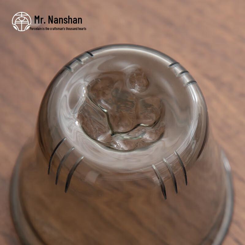 Nanshan Mr. Ceramic Kung Fu Tea Set with Heat-Resistant Glass Teapot