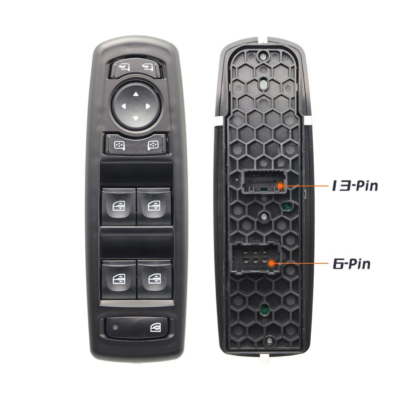 254000006R For Renault Fluence 2008 - 2016 7700817337 Master Power Window Switch Window Lifter Control Button 809610006R