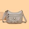 Vintage PU Leer Grote Capaciteit Casual Crossbody Tas