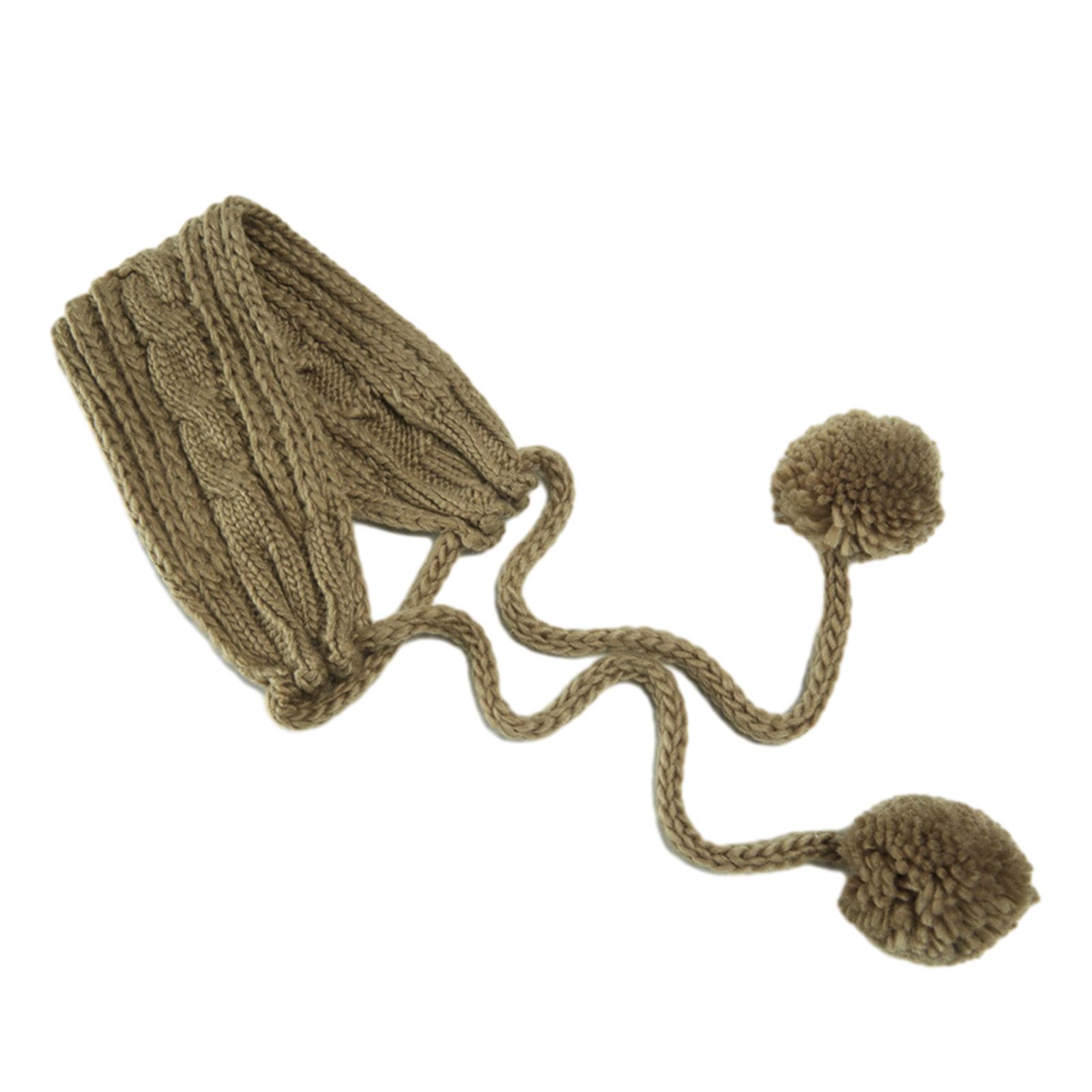 

Мягкая эластичная зимняя теплая повязка на уши с кабельным узором, вязаная крючком повязка на уши, вязаные наушники для взрослых хаки