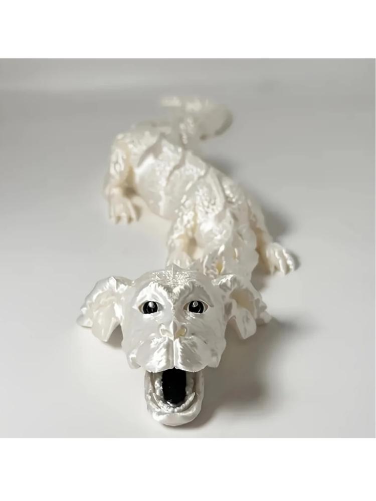 3D Printed Lucky Dragon Figurine Opening Mouth Perfect for Living Room Bedroom Decor Unique Holiday Gift Idea Tabletop Ornament