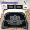 Hand of Fatima Pattern Bedding Uilt Set Uilt Cover Pillowcase Home Decoration Birthday Gift (1 * Duvet Cover + 2 * Pillowcase  Without Core)96