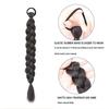 Synthetic Cool Girl Attachment For Braids Elastic Band Kanekalon Hair Extension Ponytail For Women Boxing Braid Hair Ponytail