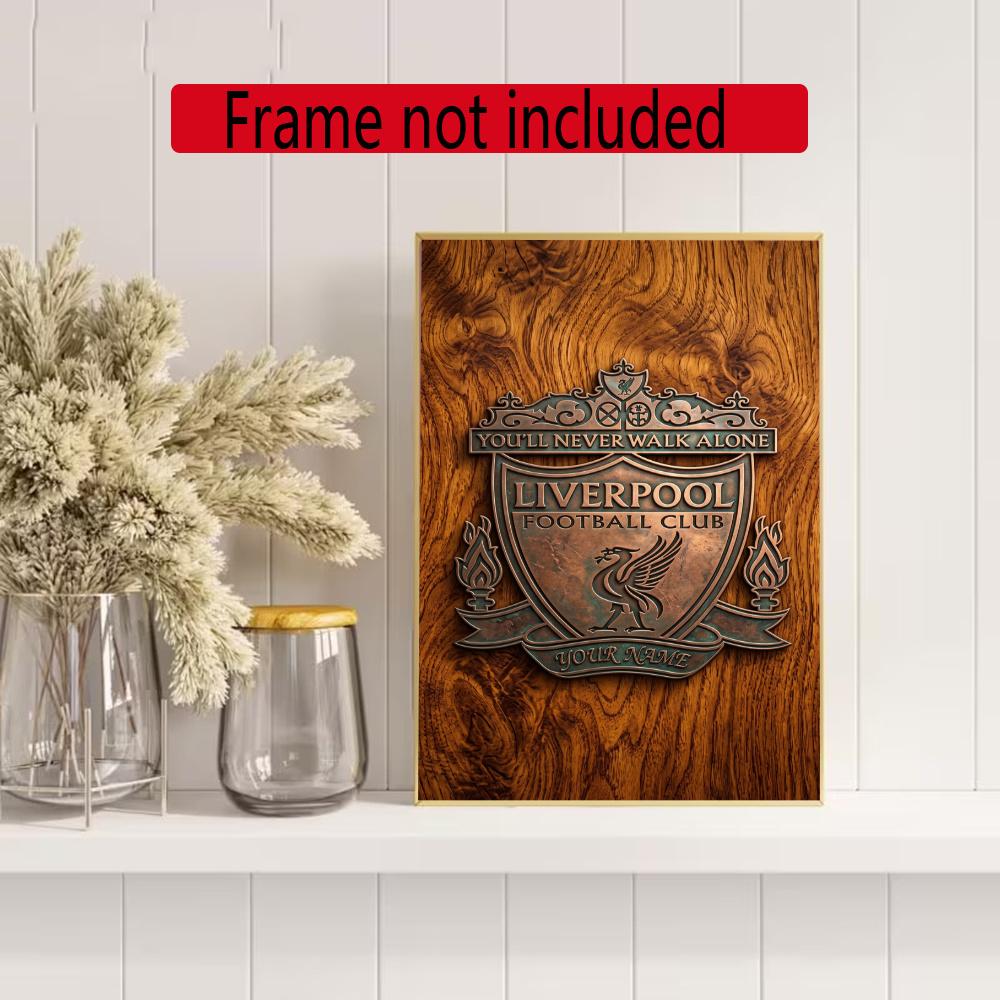 Liverpool Fc Customize Your Name Diamond Painting Round Diamond Rhinestones Mosaic Diamond Embroidery Wall Paintings Rhinestones Gift Frameless