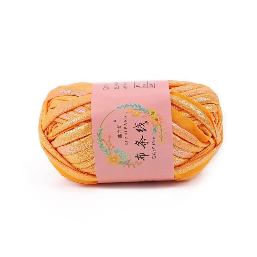 100g Ecopelle Filato da Crochet Lucido Filato per Maglia Fai-da-te Pallina di Filato per Borsa Coperta Cuscino Maglia Maglia all'Uncinetto Filato