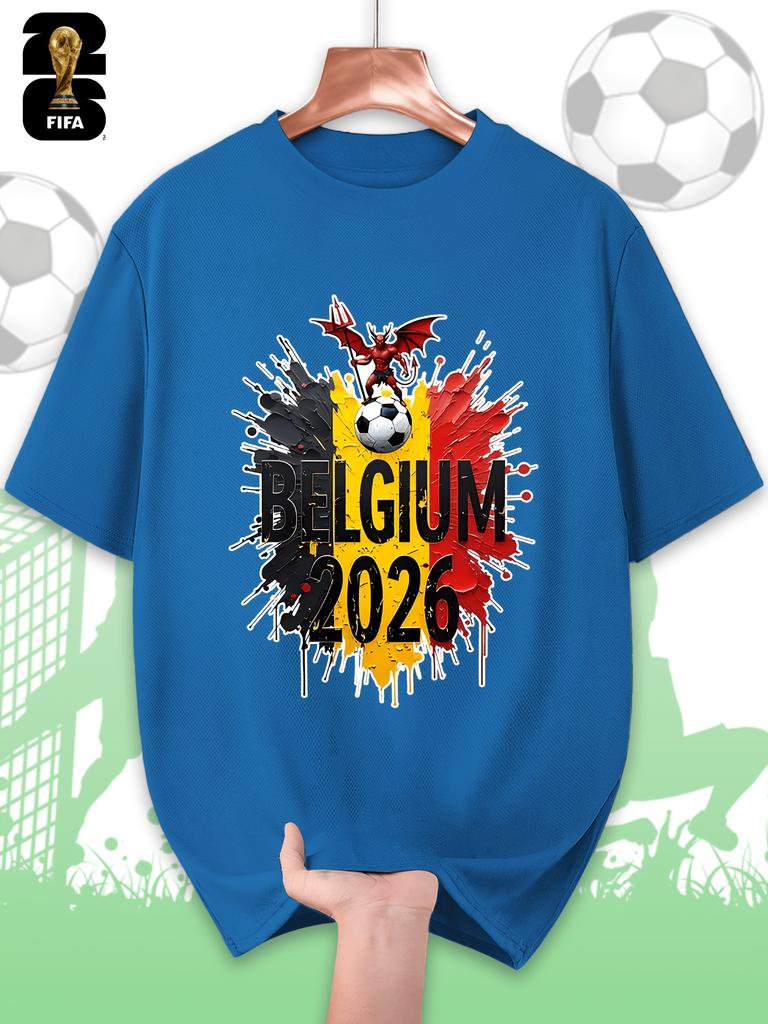 The 2026 FIFA-themed Men's Short-sleeved T-shirt, Featuring a FIFA Football Design