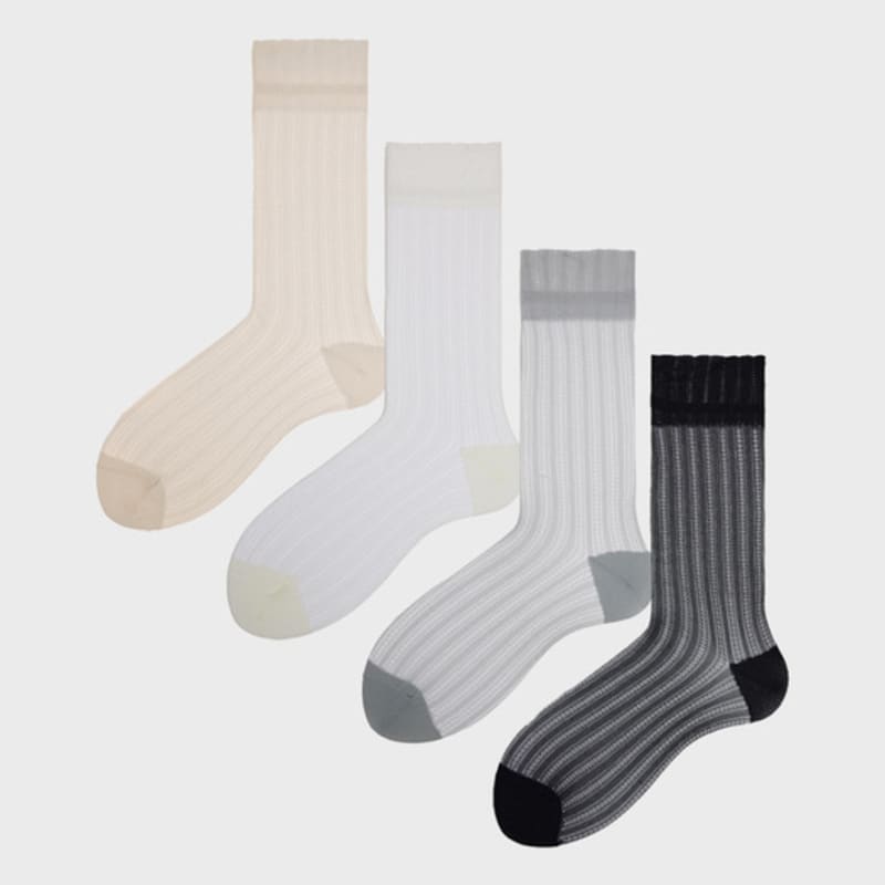 TSH See-through Lace Socks 4 Colors