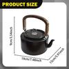 Camping Kettle Tea Coffee Pot Aluminum Alloy Fast Heating Water Boiler with Handle for Picnics