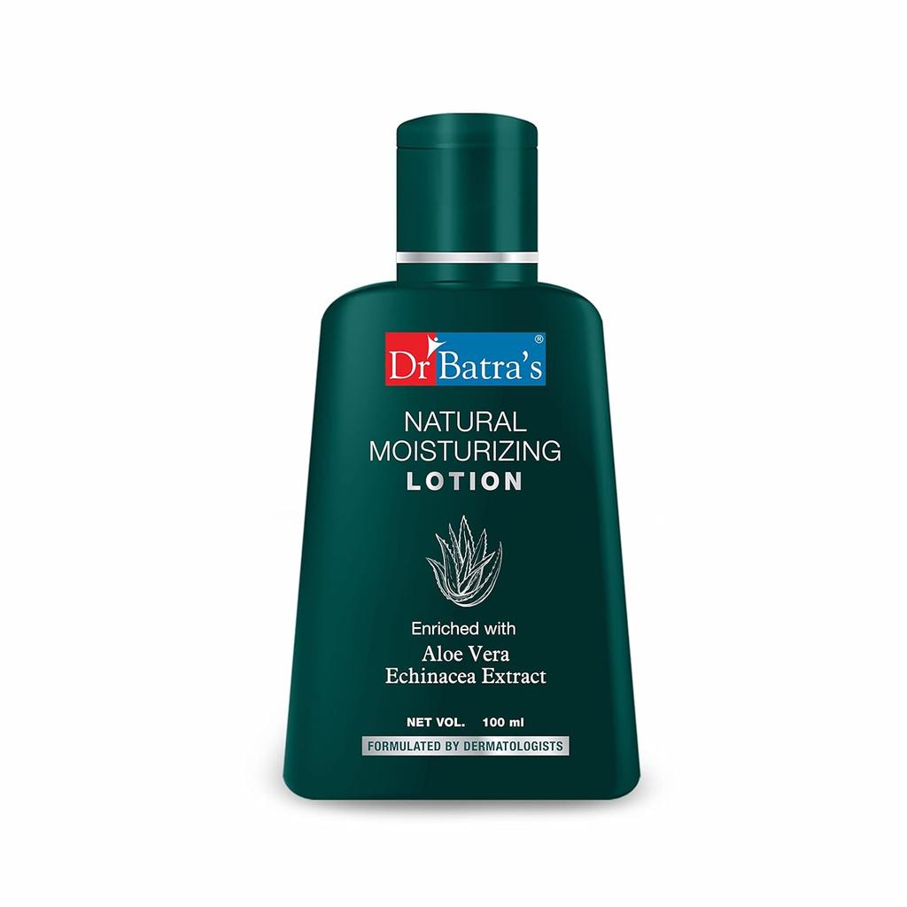 Dr Batra's Natural Moisturizing Lotion 100 Ml X Pack of 2 for Soft Supple Skin Hydration Daily Use
