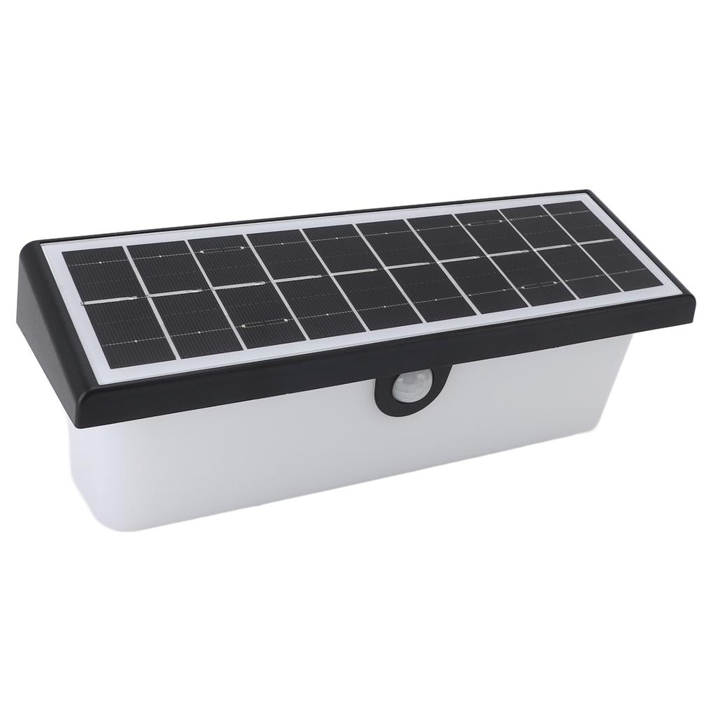 Solar Wall Light IP65 Waterproof Motion Sensing 3 Modes Outdoor LED Wall Lamp for Garden Garage