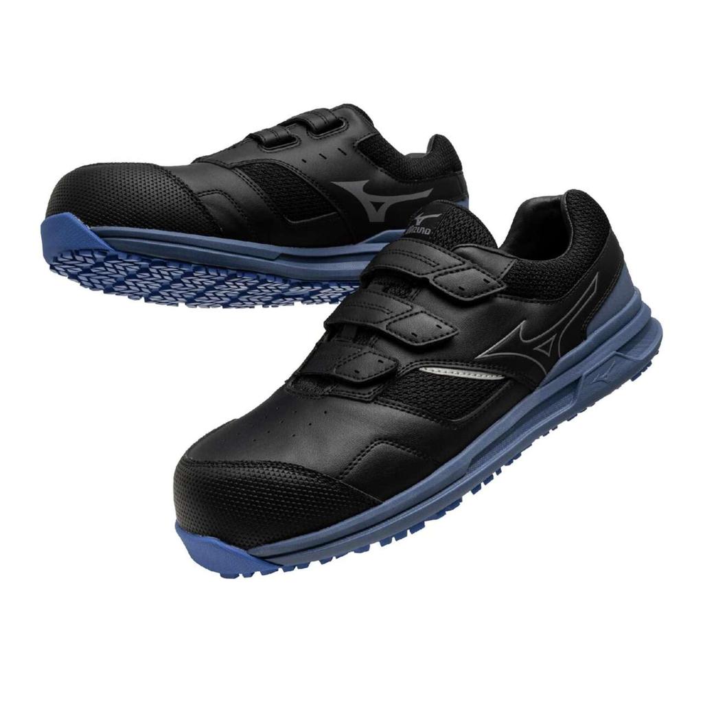 Mizuno Almighty LS II 21L Wide Work Size Black and Silver Shoes, F1GA2508, 27.0cm,
