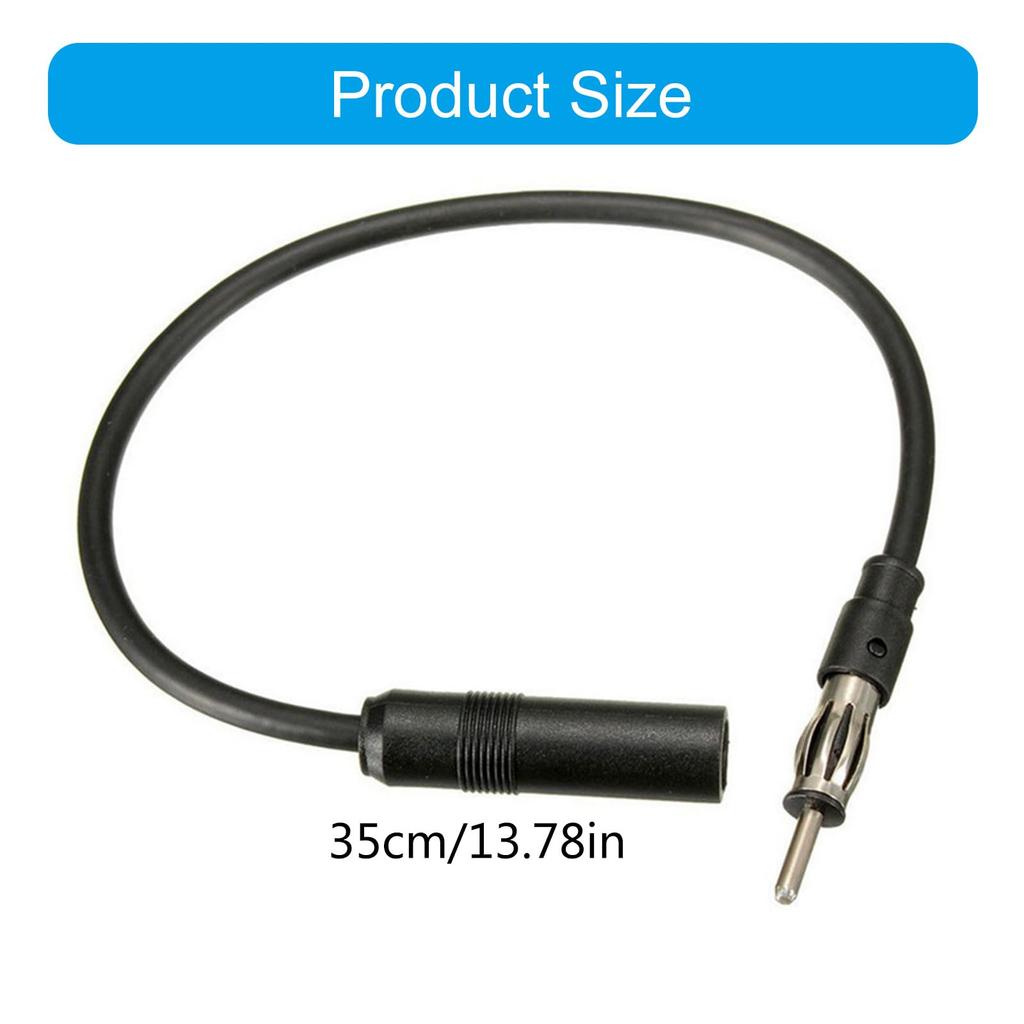 Car Radio Antenna Extension Wire Cord Cable 35cm Male Female Better Signal Quality For Outdoor Enthusiasts