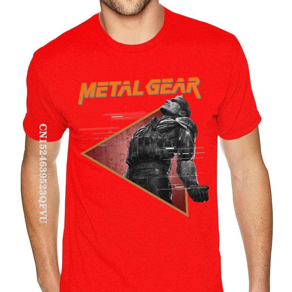 Cheap Custom Metal Gear Solid Tee Mens Bespoke England Style Tshirts Men Retro Cotton Crew Tees Shirts Gothic Style