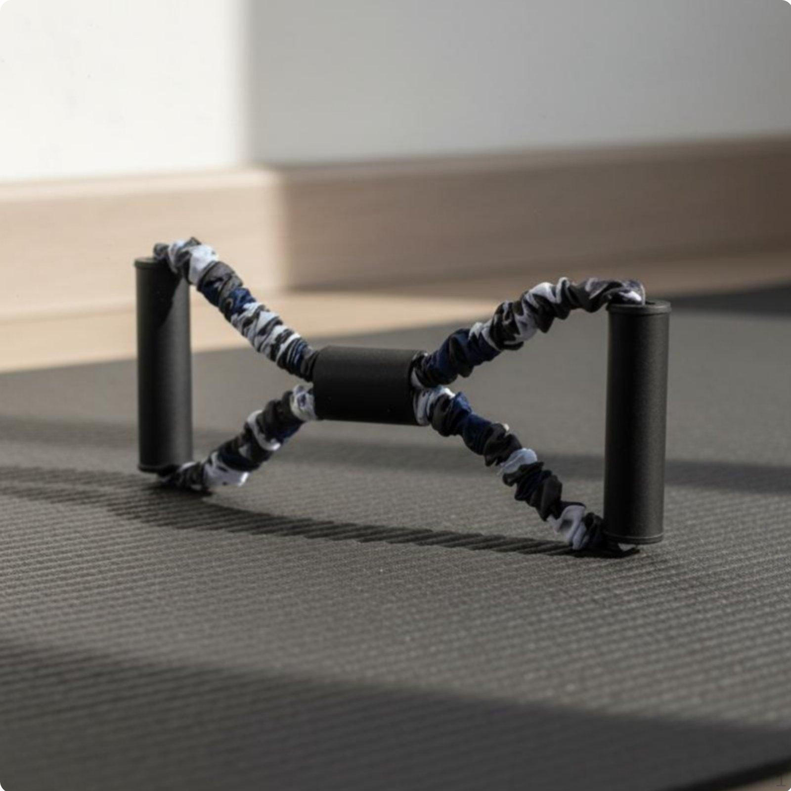 Double Loop Resistance Band Configuration 8 Shaped Exercise Snap Resistant Stretching Pull Rope