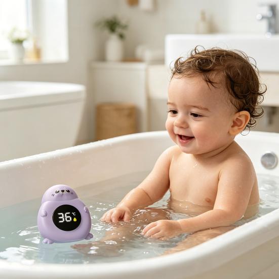 Babyparty Thermometer Sofortablesung LED Digitalanzeige Wassertemperaturthermometer Genaues Badewannenarmatur Temperatur