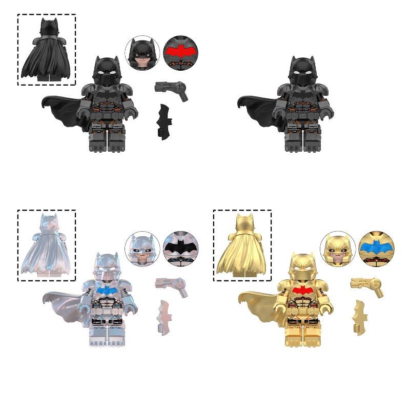 Superhero Series Thermos Black And White Batman Assembly Building Block Toys Diy Educational Game