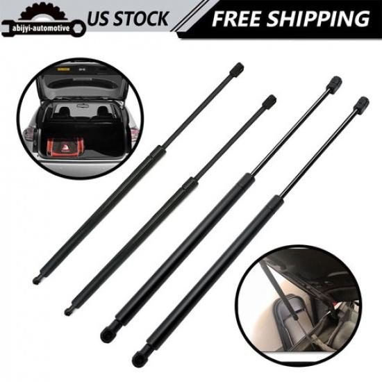 4Pcs Hood+Tailgate Hatch Lift Support Struts For 2010-2015 Lexus RX350 RX450h