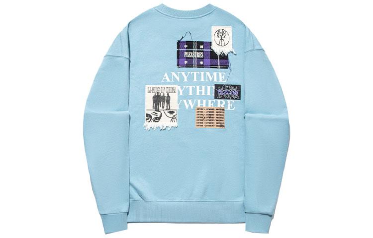 Men's Sweatshirt Li-Ning Li Ning x PLEASURES Sweatshirt Unisex Forget Me Not Blue