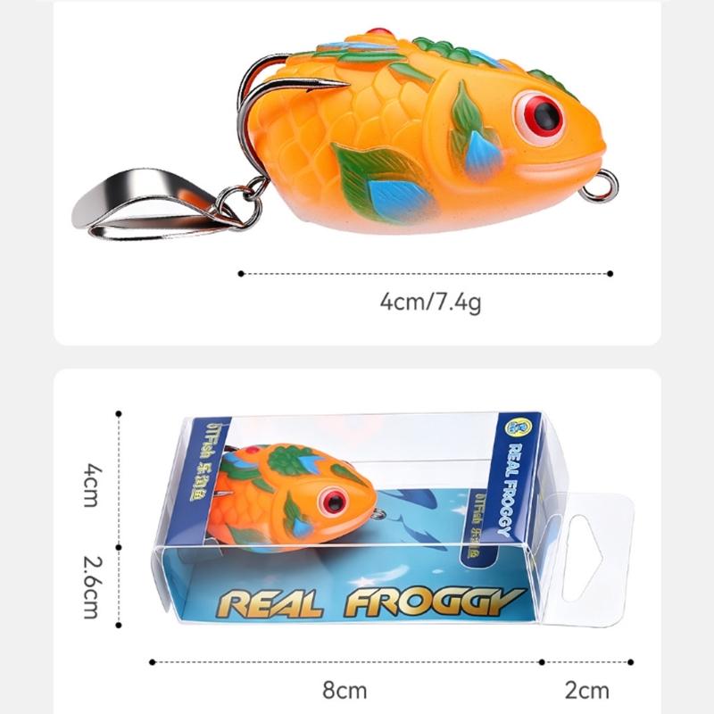 4CM Simulated Frogs Fishing Lures with Hook Soft PVC Fishing Baits Crankbait Tackle Cranks Baits Fishing Tackle
