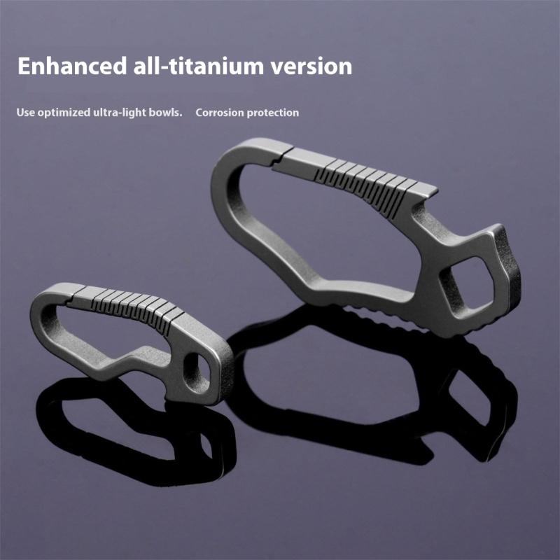 Durability Alloys Keychains Clip Carabiner with Bottle Openers Tool Compacts Carabiner for Outdoor Activity