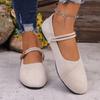 Large Size Round-toed Flat-bottom Women's Low-top Casual Mitten-style Shoes