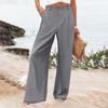 High-waisted Trousers Women's Straight-leg Trousers Solid Color Casual Trousers Professional Office Trousers for Women