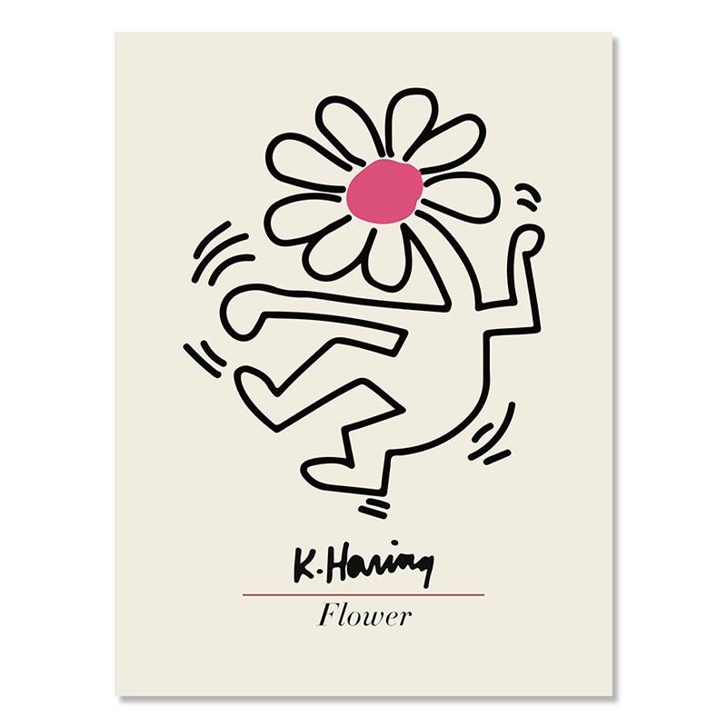 

Скандинавский Матисс Пикассо Кит Яёи Кусама абстрактный постер художественный принт цветочный рынок холст живопись выставка настенная картина декор 21x30cm No Frame