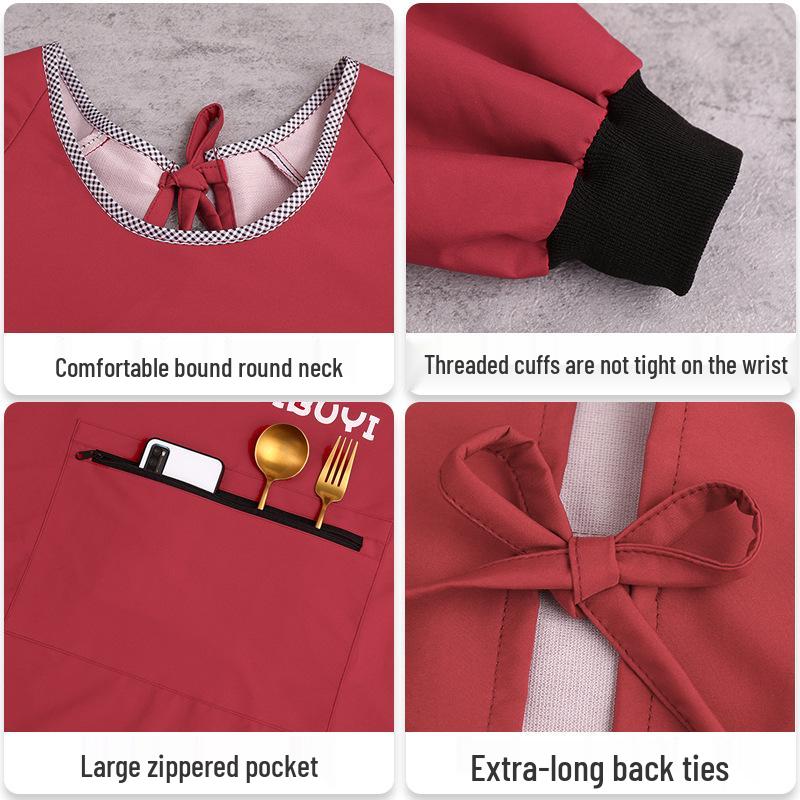 Waterproof Stain-Resistant Work Apron for Women - Durable, High-Quality Kitchen Coveralls