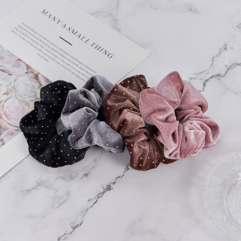 Maia Gold Velvet Crunch 7-piece Set