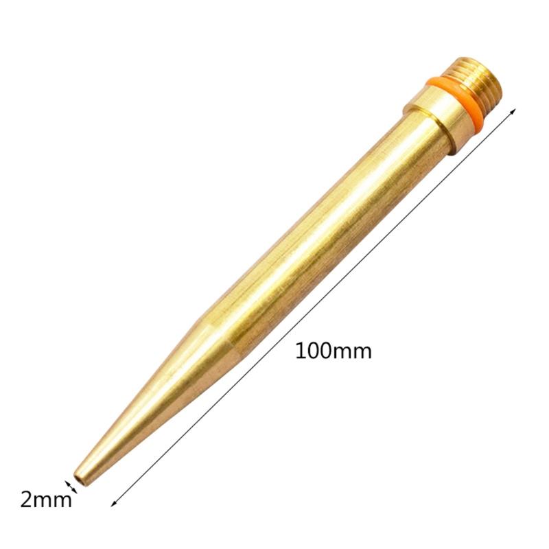 Melt Glue Gun Accessories Pure Copper Nozzle Long Short Small-bore Large Diameter 2x34mm 2x50mm Replacement Nozzle Part