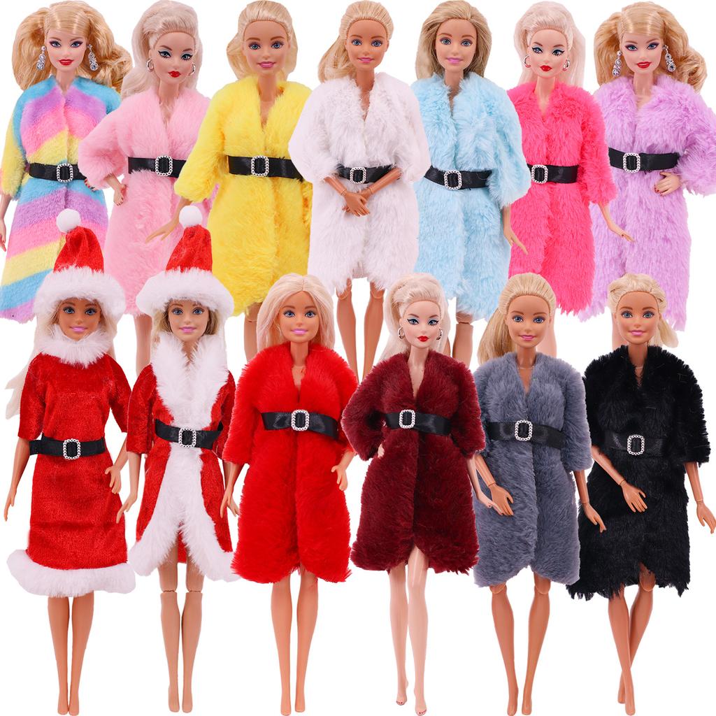 Buy Barbie Doll Accessories Plush Coat 26-30cm Doll Clothes