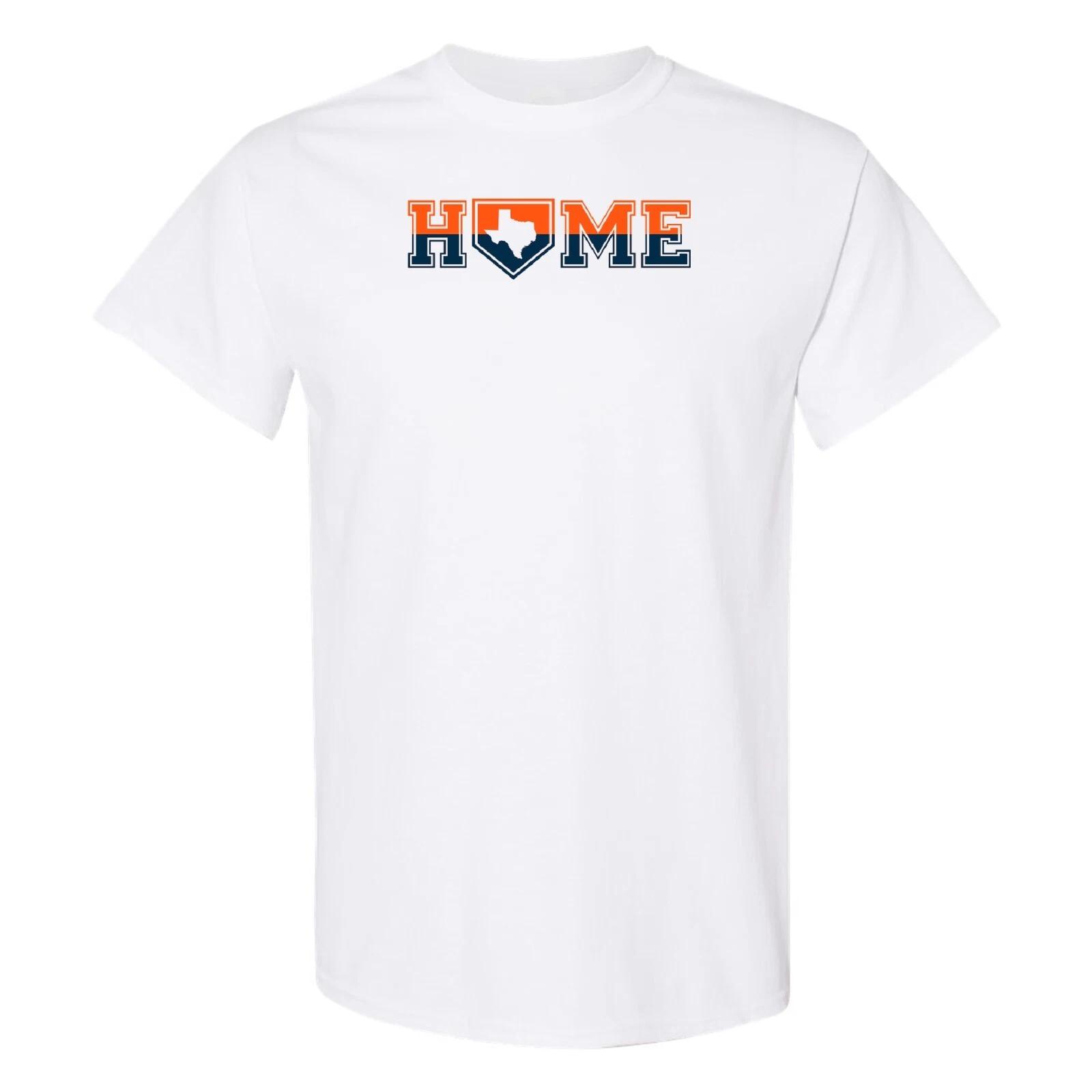 Houston Home Plate - Baseball Sports Team Color T Shirt - Sport Grey 4XL