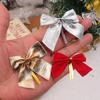 3612Pcs Christmas Bow Red Gold Velvet Bow Xmas Tree Pendant New Year Party Garland Gift Box Decoration Diy Handmade Supplies