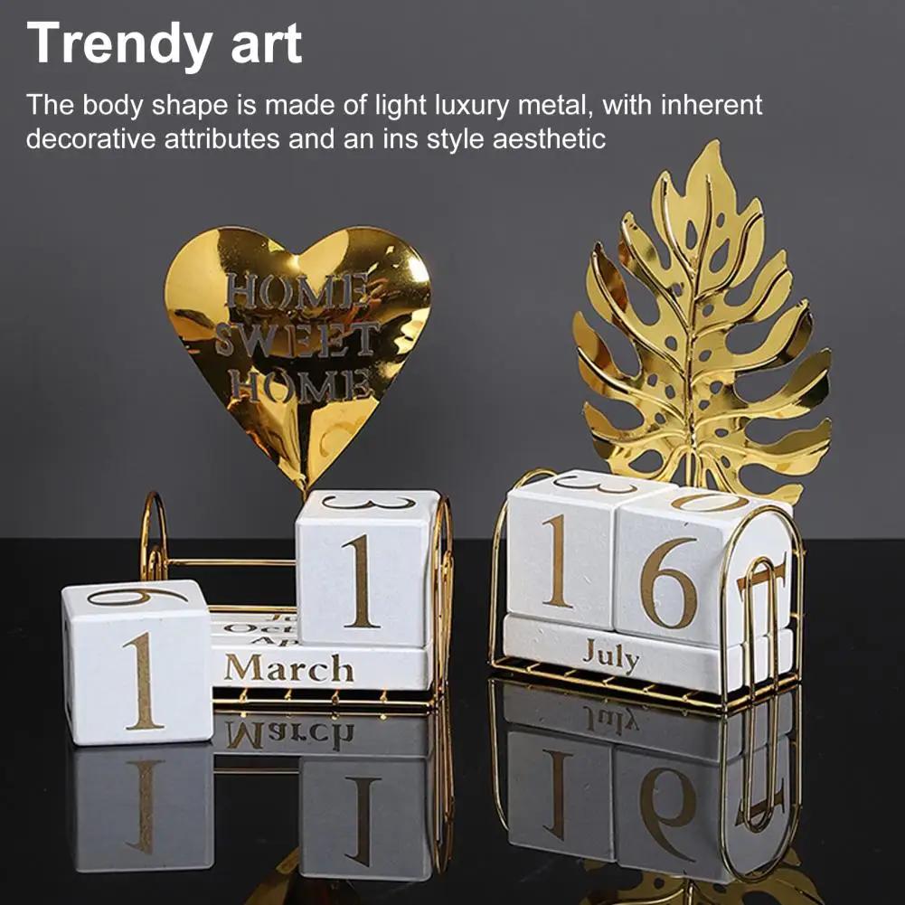 Creative Calendar Mini DIY Desktop Calendar Office Desktop Decoration Holiday Decoration Calendar Flip Date Table Calendar Decor