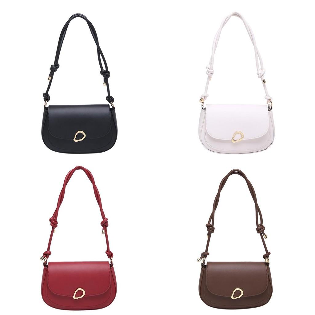 Trendy Urban Minimalist Lock Closure Shoulder Bag For Women Versatile Small Square Style