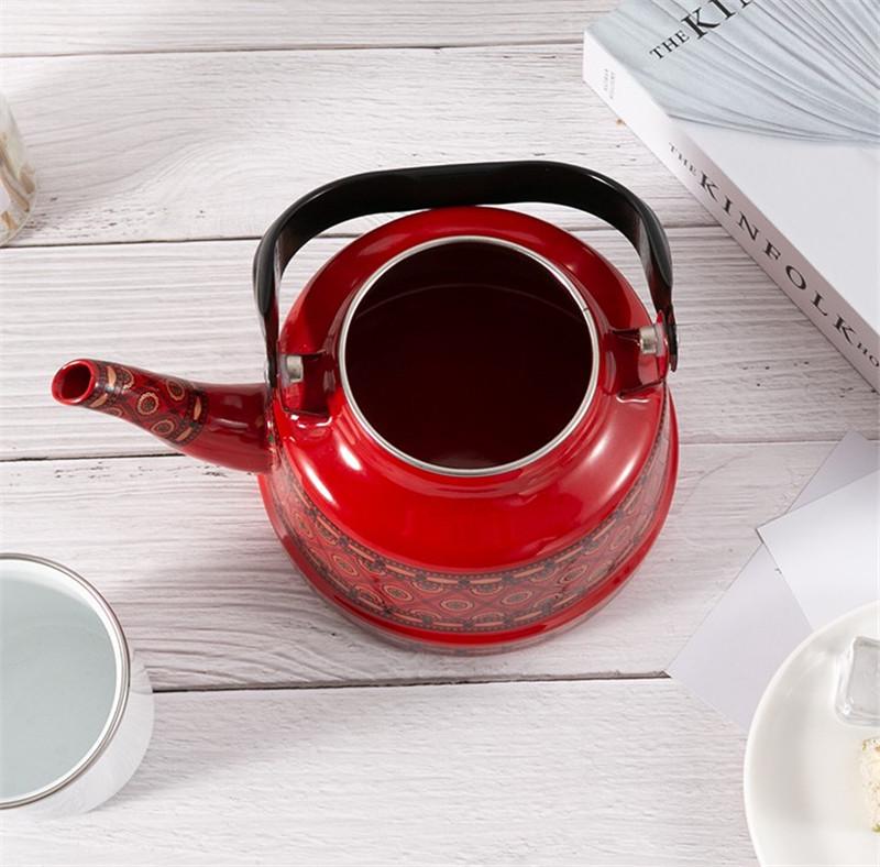 Enamel Porcelain Teapot: Heat-Resistant Kung Fu Tea Kettle for Induction and Gas Heating