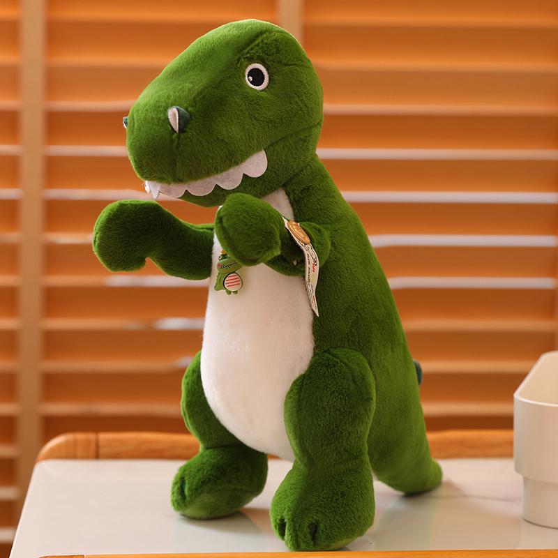 

27/47 см креативные плюшевые игрушки динозавров зеленый динозавр мягкая детская игрушка мультяшные динозавры подарки рождественский компаньон подарок на день рождения 27cm