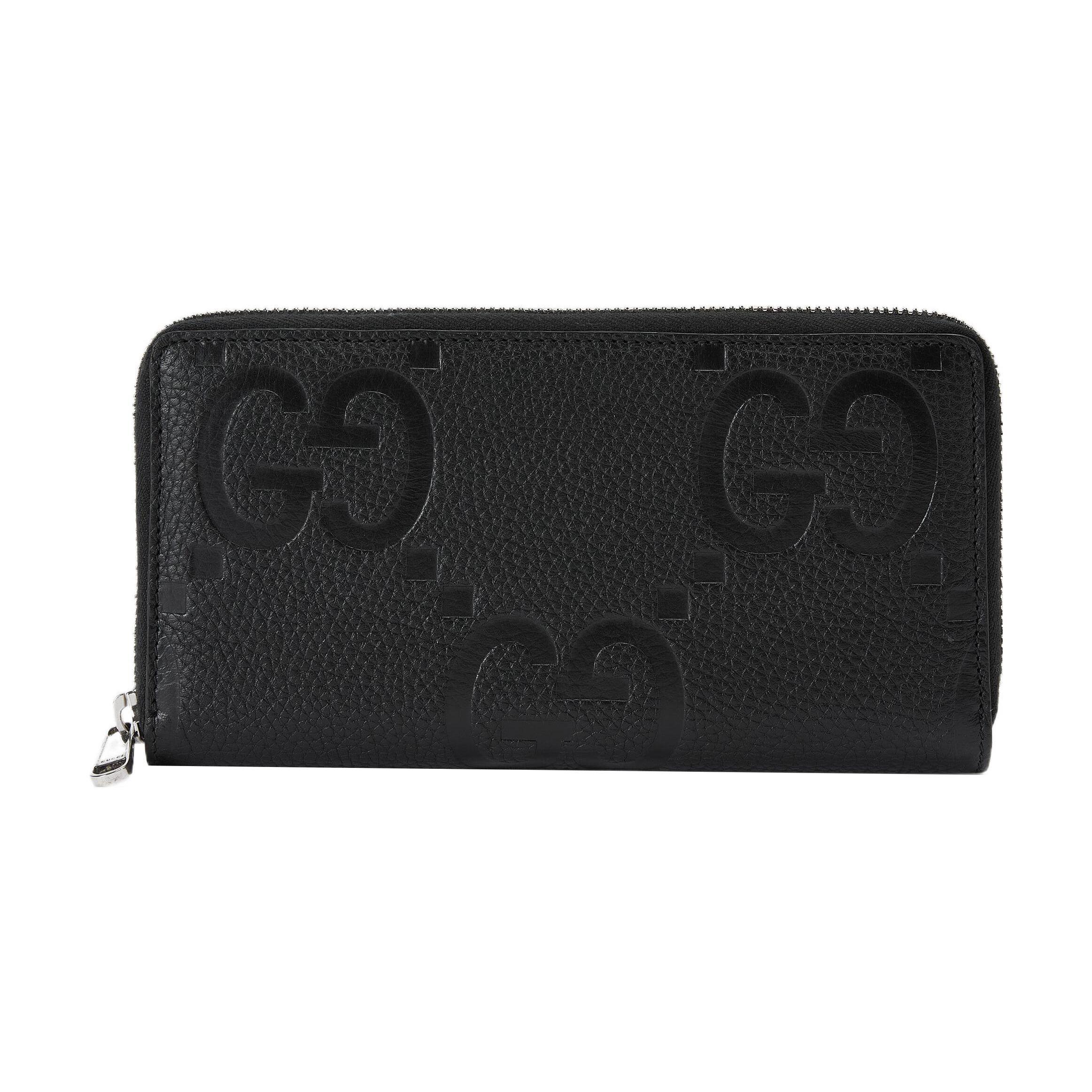 

Gucci Super Double G Logo Zipper Leather Wallet Men wallet Black 739484-AABY0-1000 Gift Set(Basic Set+Box+Shopping Bag)