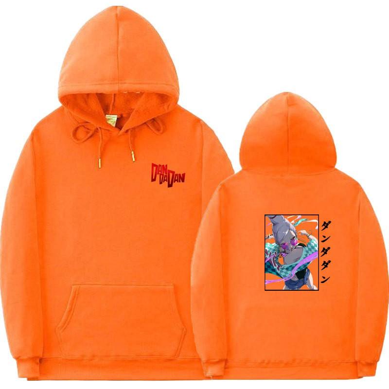 Unisex Anime-Inspired Hooded Sweatshirt With Ribbed Hem Loose Fit 81-90% Cotton 400g Weight Wear